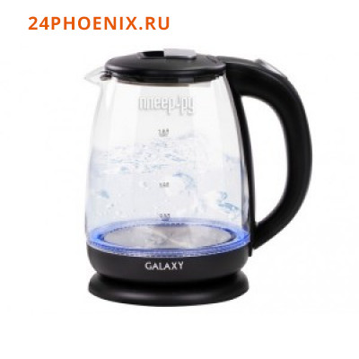 Чайник GALAXY GL-0554 стекло 1,8л. 2кВт. диск. /6/