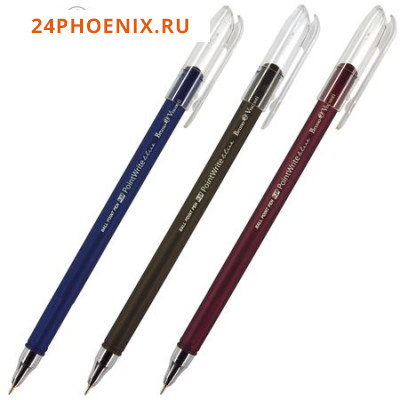 Ручка шариковая 0.38 мм "PointWrite Original" синяя (3 цвета корпуса) 20-0210 Bruno Visconti {Китай}