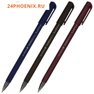 Ручка шариковая 0.5 мм "SlimWrite.ORIGINAL" синяя (3 цвета корпуса) 20-0006 Bruno Visconti {Китай}