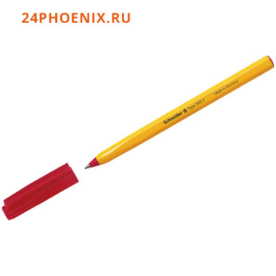 Ручка шариковая 0.8мм Tops 505F красная 150502 желтый корпус Schneider {Германия}