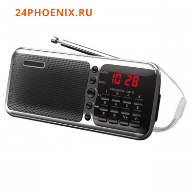 Радиоприемник "Сигнал РП-226", бат. 3*АА (не в компл.), 220V, акб 400мА/ч, USB, SD, дисплей,