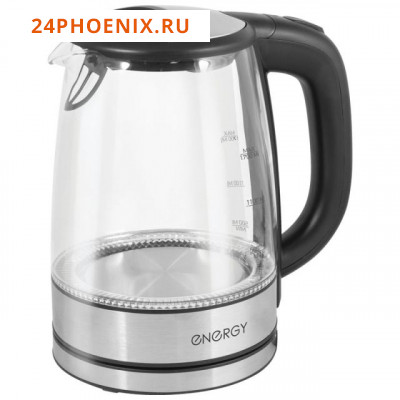 Чайник ENERGY E-237 (1.7л) стекло, пластик 1850-2200 Вт /6/