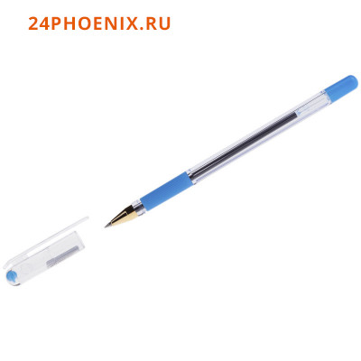 Ручка шариковая MC GOLD голубая 0.5мм BMC-12 MunHwa {Корея}