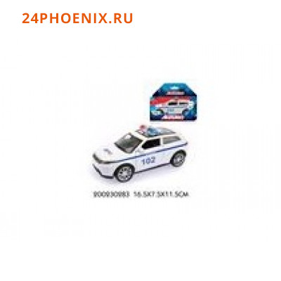 Модель-игрушкаMotorro 1:34 Полиция (металл, открываются двери) (в коробке) 200230283, (FANRONG E-CO