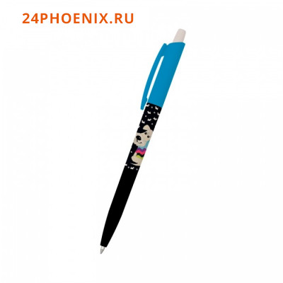 Ручка автоматическая шариковая 0.5мм "HappyClick.Щеночек" синяя 20-0241/13 Bruno Visconti {Китай}