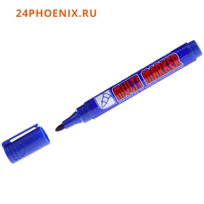 Маркер перманентный 3мм "Multi Marker" синий CPM-800 Crown {Корея}
