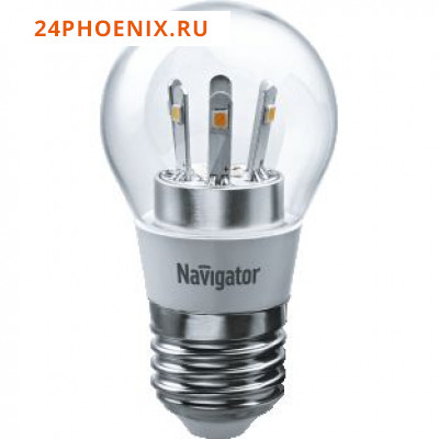 Лампа Navigator светодиодная G45 5Вт/2700К/E14 шар 71294 /10/