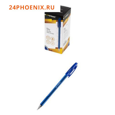 Ручка шариковая масляная 0.5мм "SKY" синяя OPSK05-B inФОРМАТ {Китай}