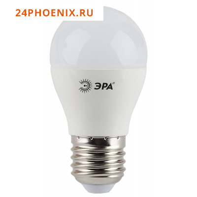 Лампа ЭРА светодиодная P45-7W-827-Е27 шарик /10/100/