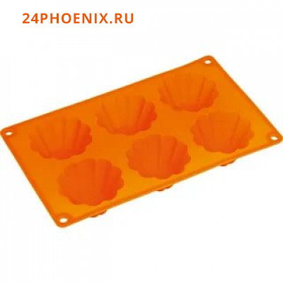 Форма ХК силиконовая, для кекса, 6 ячеек, СК1-341/10/200/ (шт.)