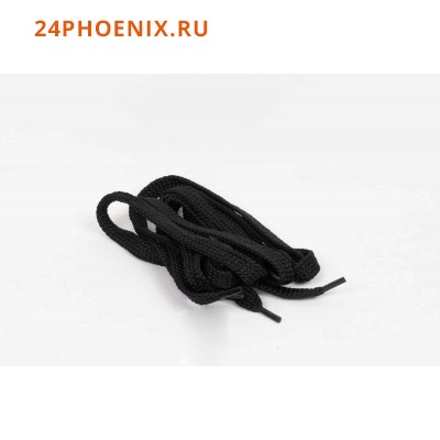 Шнурки для обуви REGULAR плоские широкие, 130см, черные /10/ (шт.)