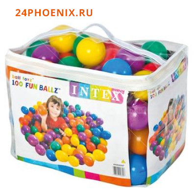 Набор шариков для игровых центров, 100 шт Intex 49600 /6/