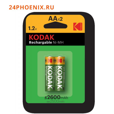 Аккумулятор Kodak 2600mA/h HR6 2шт. /20/