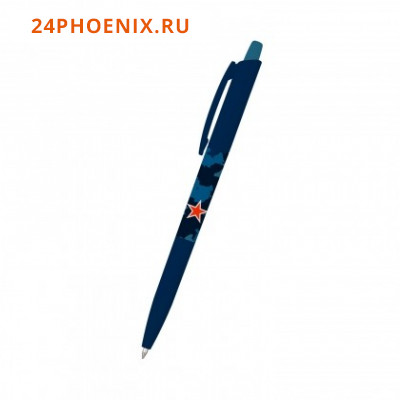 Ручка автоматическая шариковая 0.5мм "HappyClick. Милитари Navy" синяя 20-0241/06 Bruno Visconti {Ки