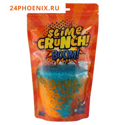 Детская игрушка Лизун ТМ "Slime "Crunch-slime" S130-26 "BOOM" с ароматом апельсина 200 г. {Россия}