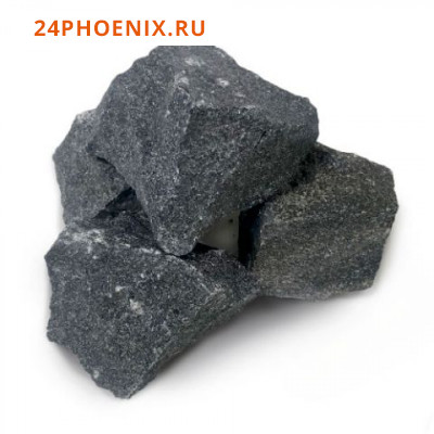 Камень для банных печей "ДОЛЕРИТ" колотый фр70-120, в коробке 20кг.