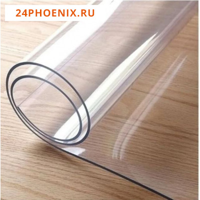 Клеенка силиконовая прозрачная Dekorelle  гибкое стекло 140*60 см, толщина 0,8мм(113-140)