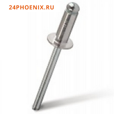 Заклёпки вытяжные алюминиевые d4,8*10 мм (50 шт в пакете) 451510 /50/200/