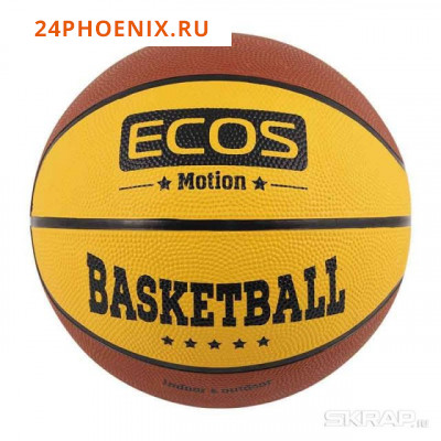 Мяч баскетбольный ECOS MOTION BB120 (№7,2 цвета, 8 панелей) (188)