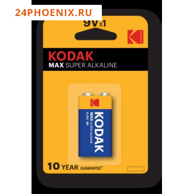 Батарейка Kodak Max 6LR61 BL-1 /10/200/