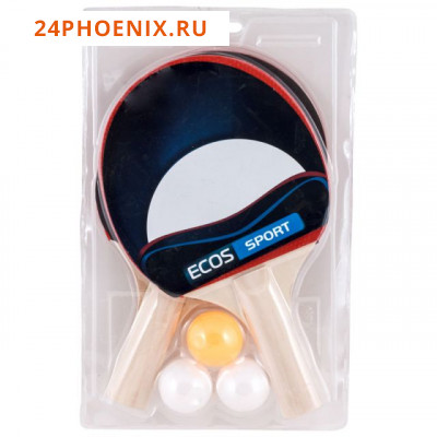 Набор для игры в пинг-понг PPS-01, (2 ракетки + 3 мячика)