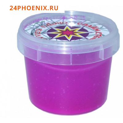 ЛЕПА Слайм Стекло. Party Slime. Лизун (100гр, фиолетовый неон) (t замерзания -15°C) (в банке) (от 3