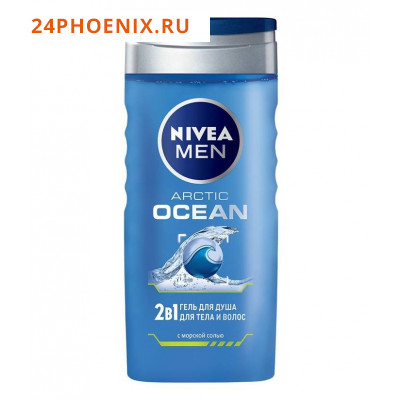 NIV Гель д/душа Мужской  OCEAN 2в1 для тела и волос  250 мл 6/12  /82590
