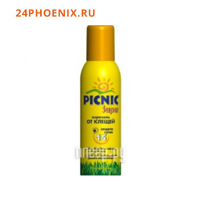PICNIC  Family Средство акарицидное Super защита от клещей 125 см3/12