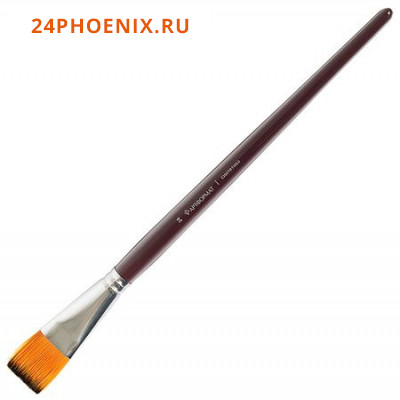 Кисть синтетика художественная №24 плоская AF15-022-24 длинная ручка, пропитанная лаком ARTформат {К
