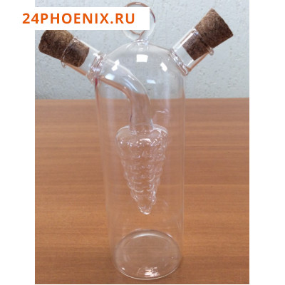 Бутылка ХК стеклянная для масла и уксуса, 2 в 1, арт.6035 /60/ (шт.)
