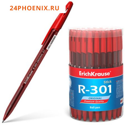 Ручка шариковая R-301 Stick.Original красная 0.7мм 46774 Erich Krause {Китай}