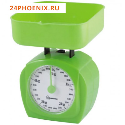 Весы кухонные механические HOMESTAR HS-3005М, 5 кг, цвет зеленый /24/