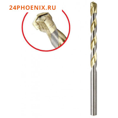 Сверло Hammer Flex DR CR 8,0мм*120/72мм  камень, DIN8039, HRC, 202-304 /1/