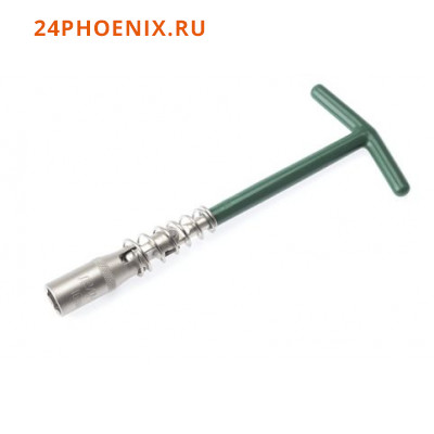 Ключ свечной карданный с резиновой вставкой 21 х 240 мм "ДТ" 547321 /12/48/