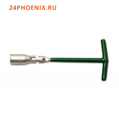 Ключ свечной карданный с резиновой вставкой 21 х 500 мм "ДТ" 547521 /12/48/