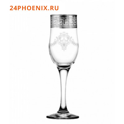 Набор бокалов для шампанского с рисунком "Барокко", 6 предметов, EAV63-160/4 (шт.)