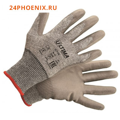 Перчатки Ultima с полиуретановым покрытием из порезостойкого волокна (XL)705 /12/144/