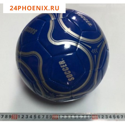 Мяч футбольный, размер №5" стандартный, блест, кожзам (236) /60/