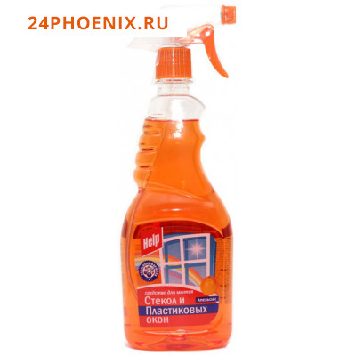 Help средство для мытья пластиковых окон Апельсин 750мл. с распылителем
