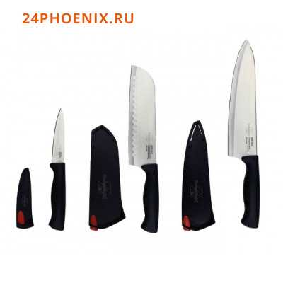 Ножи набор  Kitchen king 6 предметов KK-SL5 GRY /24/