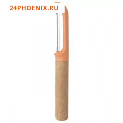 Овощечистка ХК Zhen Ye из нержавеющей стали, с деревянной ручкой, DY-G4088 /240/ (шт.)