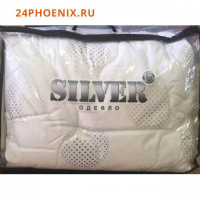 Одеяло "SILVER" всесезонное 1,5сп., 140*205см, вес наполнителя 220 г/кв.м (636)