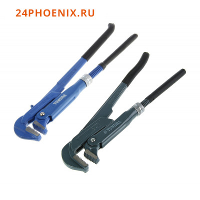 Ключ трубный TUNDRA comfort, рычажный, №0, 3/4 раскрытие губ 5-27 мм, 90°, прямые губы (505)