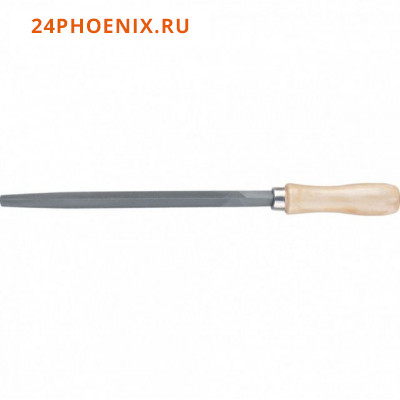Напильник ON с деревянной ручкой, трехгранный, 150 мм, №2 /24/240/