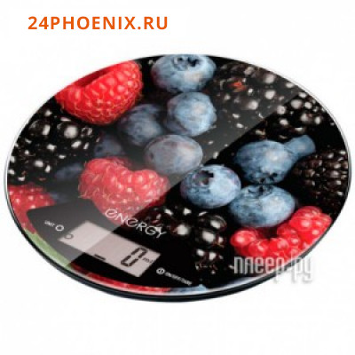 Весы кухонные электронные ENERGY EN-403 (лайм) круглые 5кг. /12/*