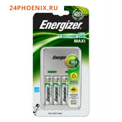 Energizer  Заряд.устр.Сharger Maxi + АА-4  аккумулятор 2000 mAh   /4