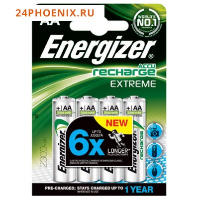 Energizer Extreme аккумулятор 2300 mAh  АА-4  /12