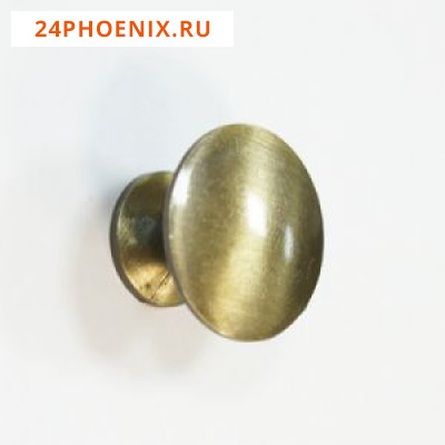 Ручка кнопка мебельная KL-49 AB бронза (D-30мм.) /100/