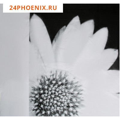 Штора для ванной "Белые цветы", 180х180 см. EVA (шт.)