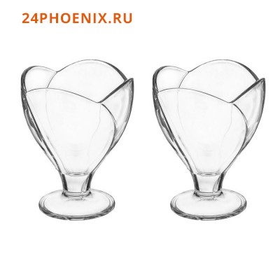 Набор креманок стеклянный Ice Ville, d=9,5 см, 2 шт